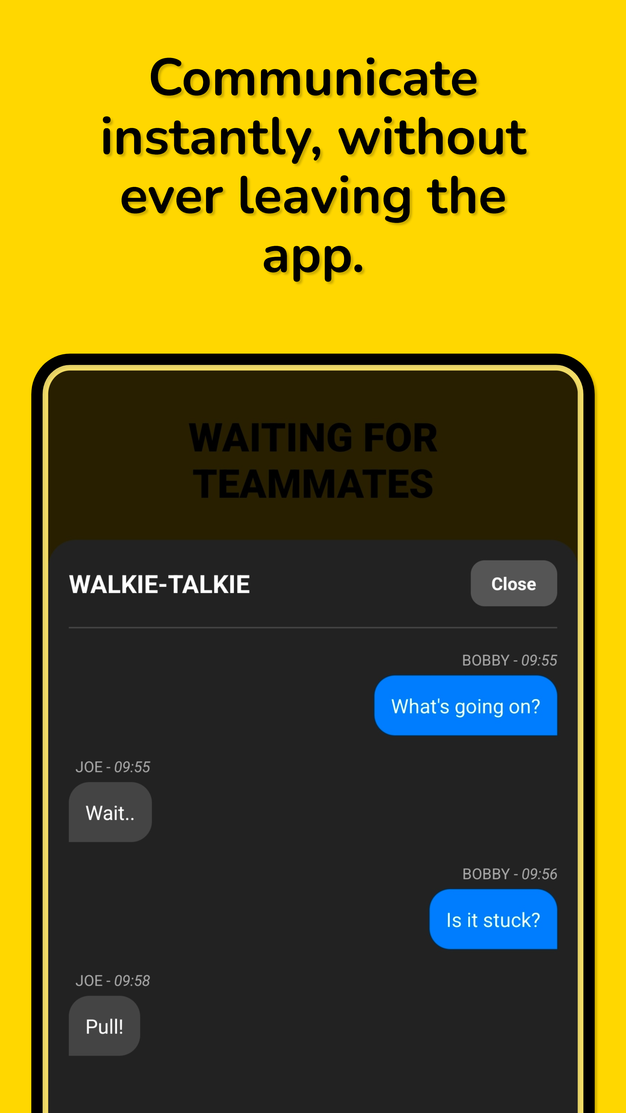 TeamClick App Screen 5